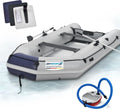 ArtSport Schlauchboot 380 cm 6 Personen Aluboden – Set mit Paddel, Pumpe & Tasche