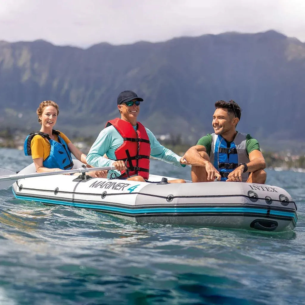 Intex Mariner 4 Schlauchboot Set mit Paddeln & Pumpe