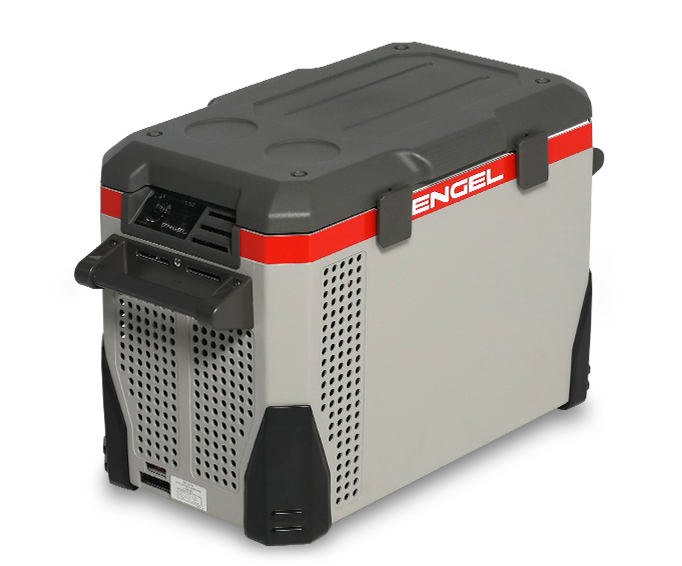 Engel Kompressor-Kühlbox 40 L 12V/230V – Grau [Energieklasse E]